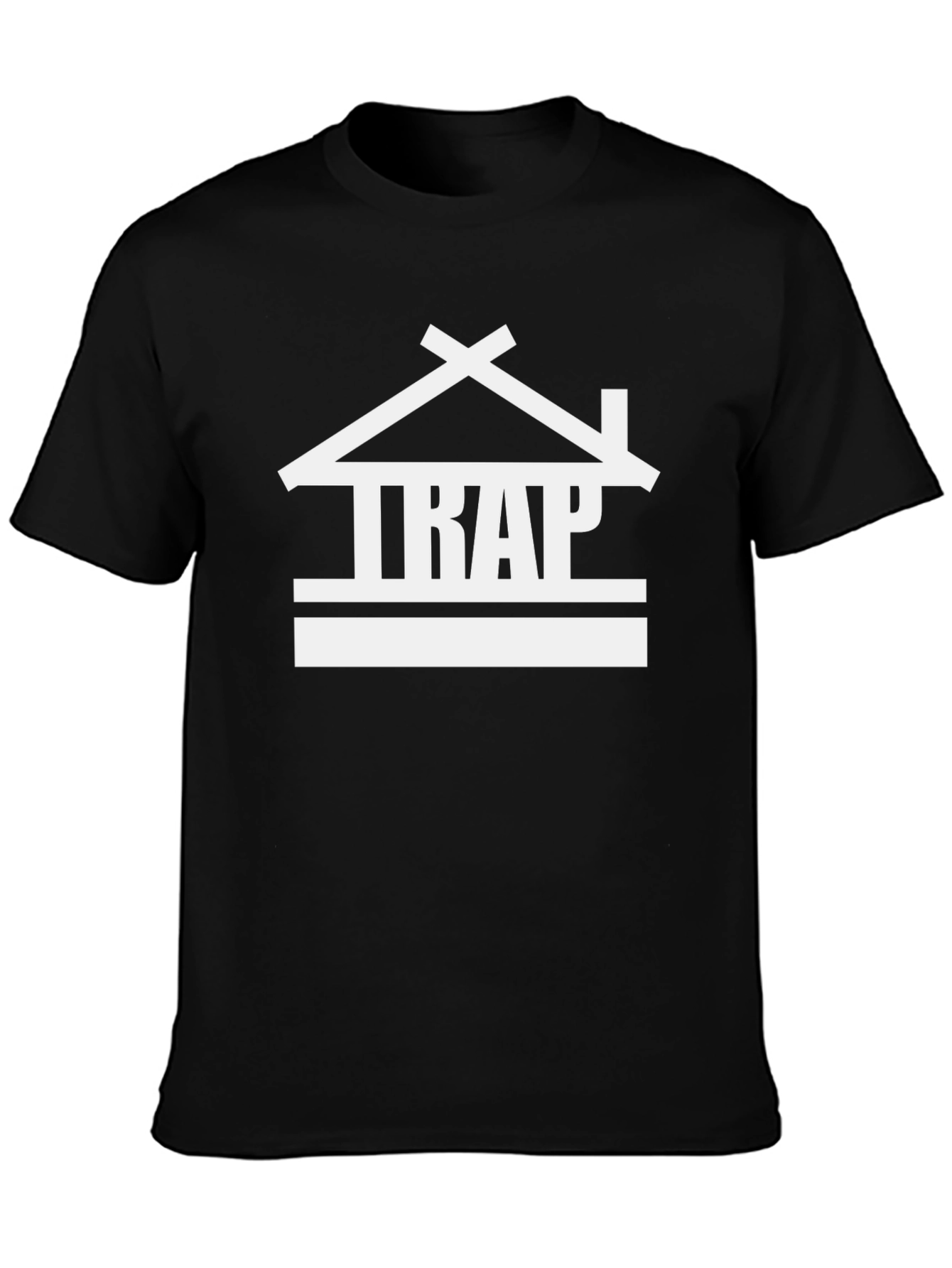 Trap House Graphic Tee - Stylish Black T-Shirt