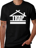 Trap House Graphic Tee - Stylish Black T-Shirt