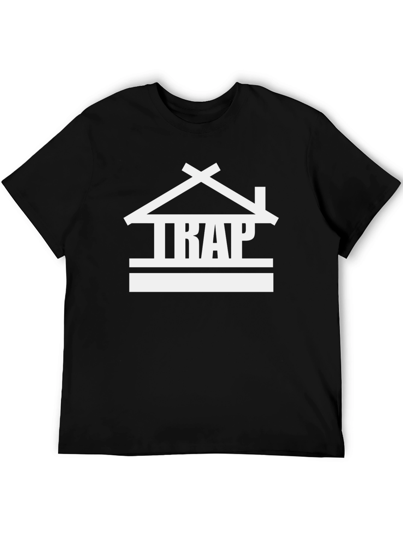 Trap House Graphic Tee - Stylish Black T-Shirt