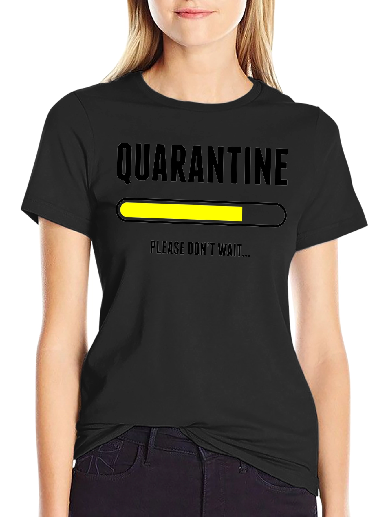 Quarantine Loading T-Shirt - Please Dont Wait Funny Graphic Tee