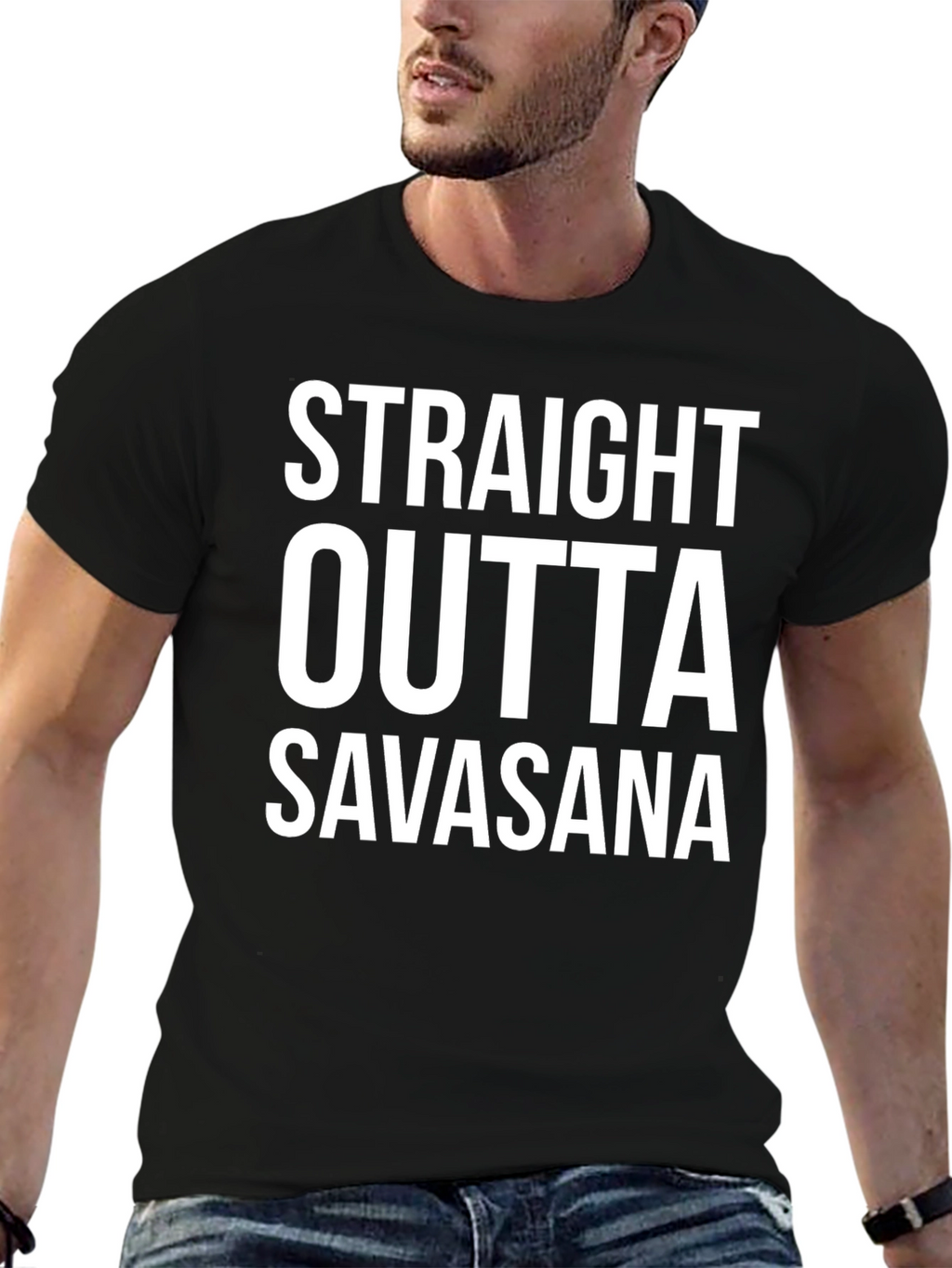 Straight Outta Savasana T-Shirt Yoga Funny
