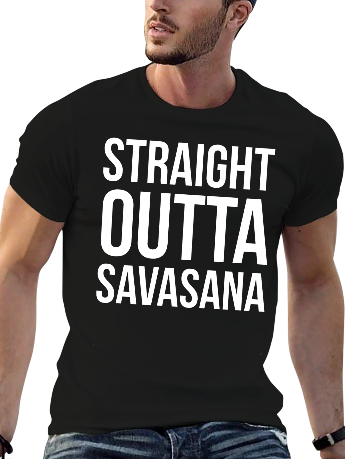 Straight Outta Savasana T-Shirt Yoga Funny
