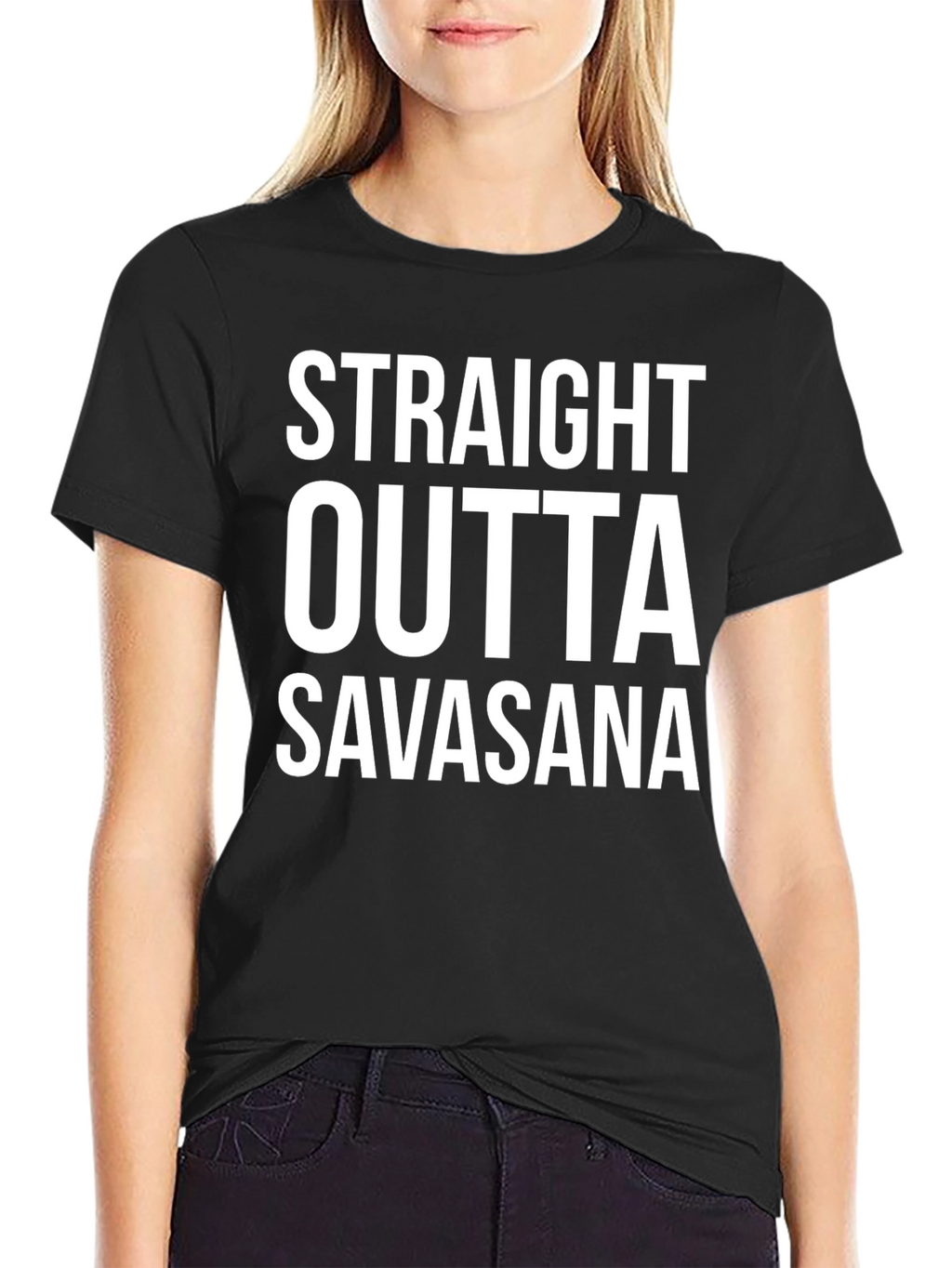 Straight Outta Savasana T-Shirt Yoga Funny