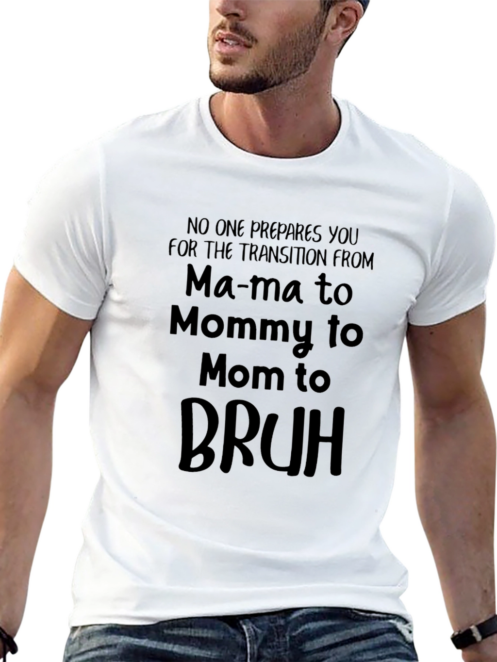 Mama to Bruh Funny Mom T-Shirt