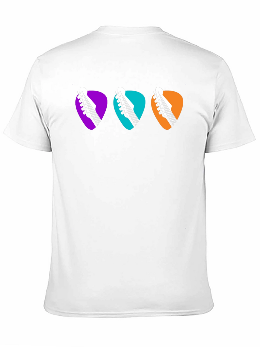 Guitar Pick Headstock Tee - Music Lover T-Shirt