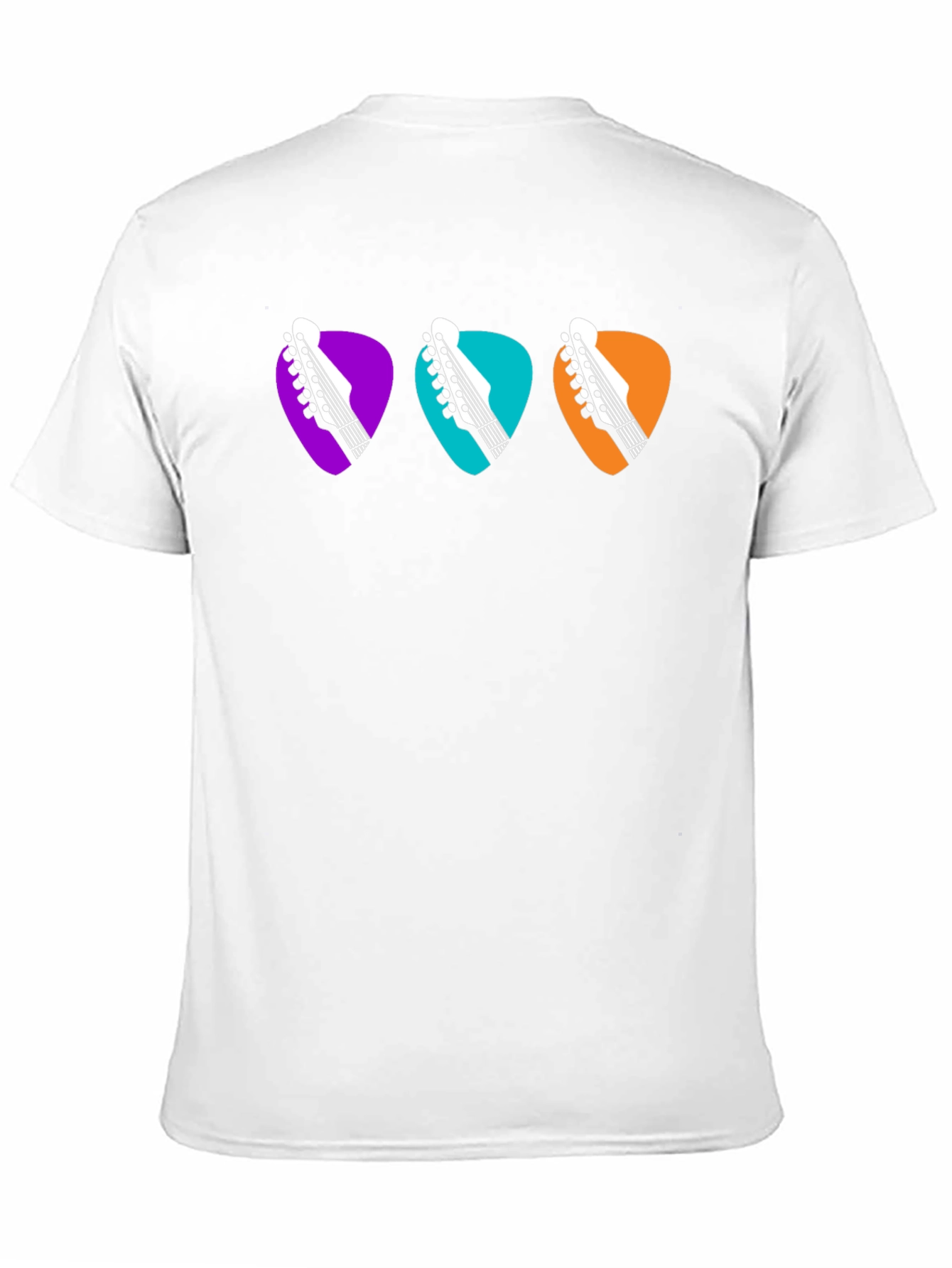 Guitar Pick Headstock Tee - Music Lover T-Shirt