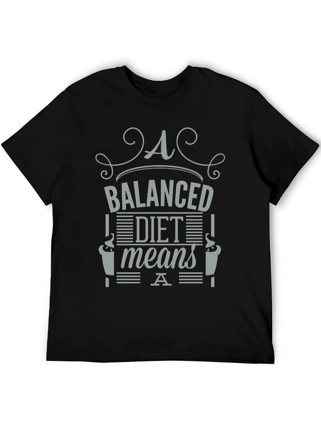 Balanced Diet T-Shirt - Funny Coffee Lover Tee