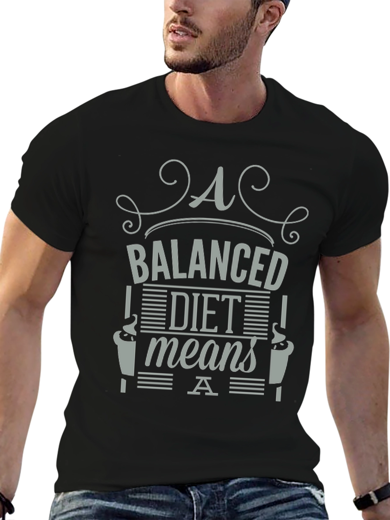 Balanced Diet T-Shirt - Funny Coffee Lover Tee