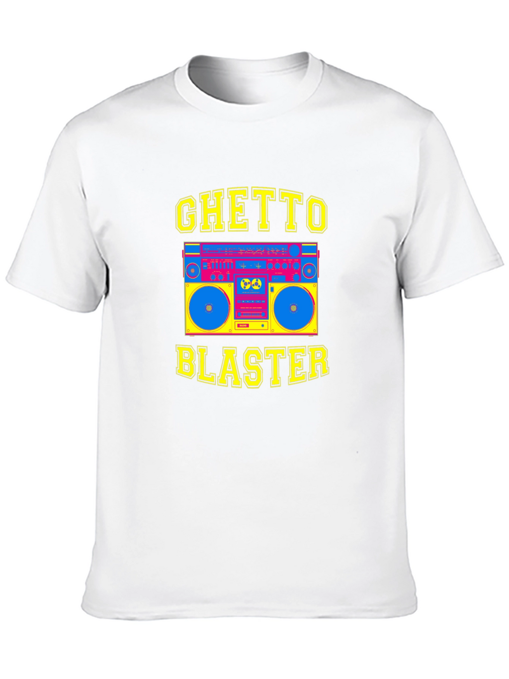 Ghetto Blaster Graphic Tee - Retro Boombox T-Shirt