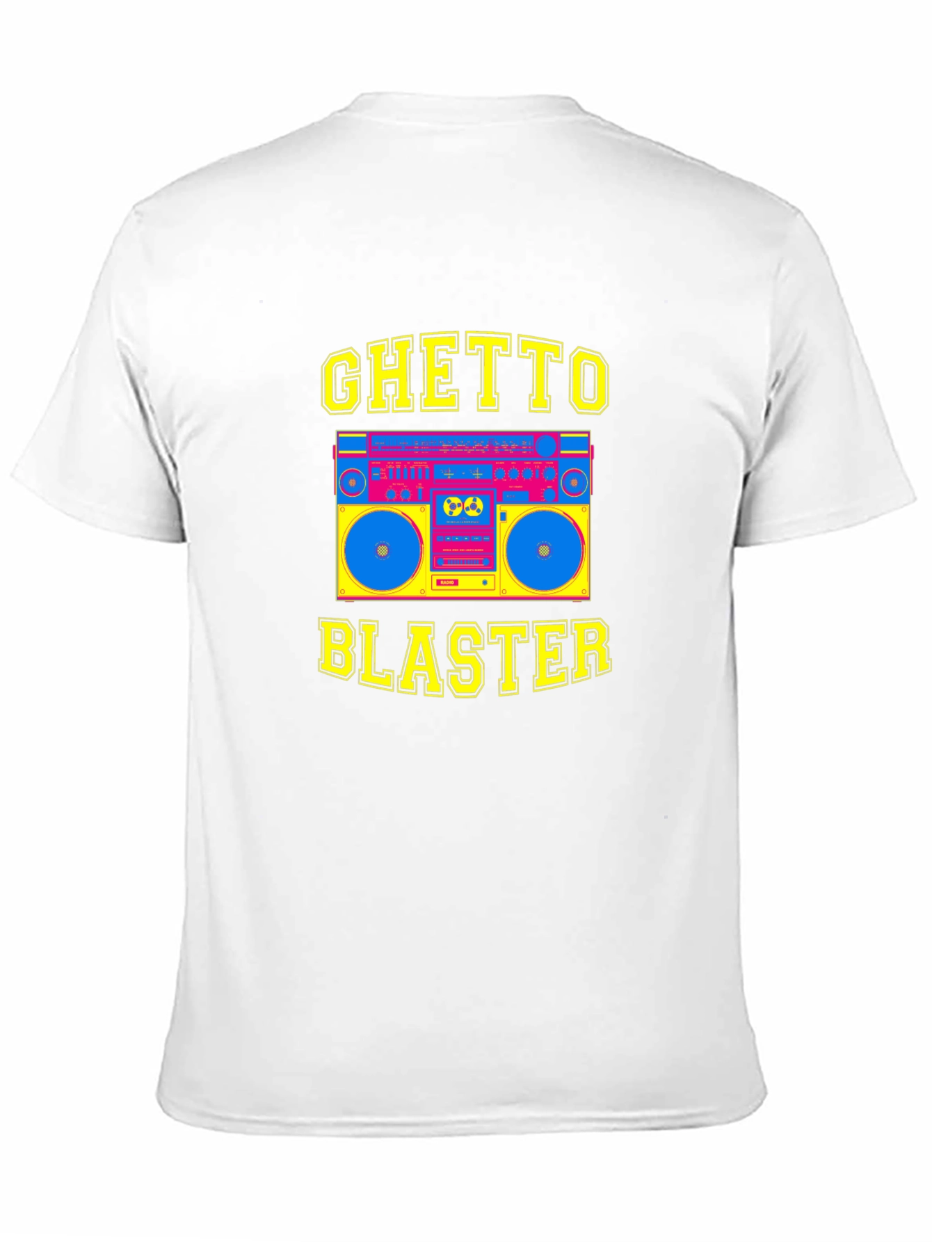Ghetto Blaster Graphic Tee - Retro Boombox T-Shirt