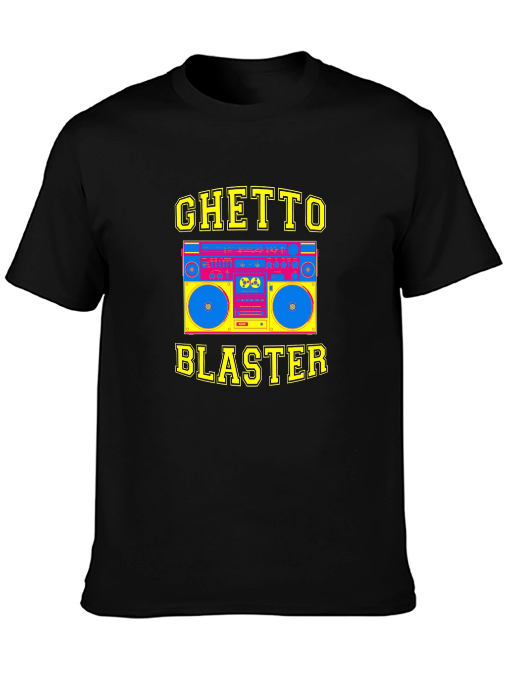 Ghetto Blaster Graphic Tee - Retro Boombox T-Shirt