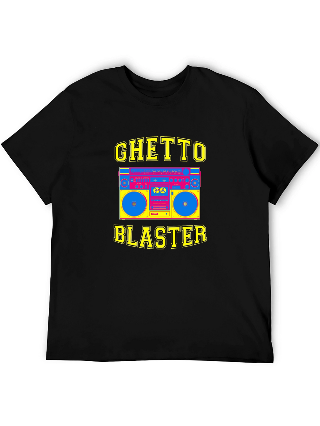 Ghetto Blaster Graphic Tee - Retro Boombox T-Shirt