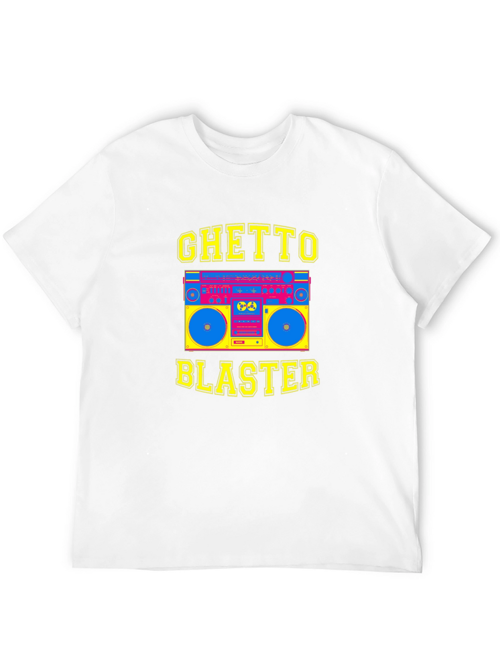 Ghetto Blaster Graphic Tee - Retro Boombox T-Shirt