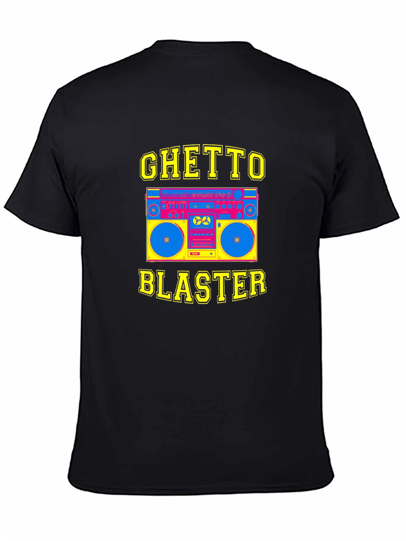 Ghetto Blaster Graphic Tee - Retro Boombox T-Shirt