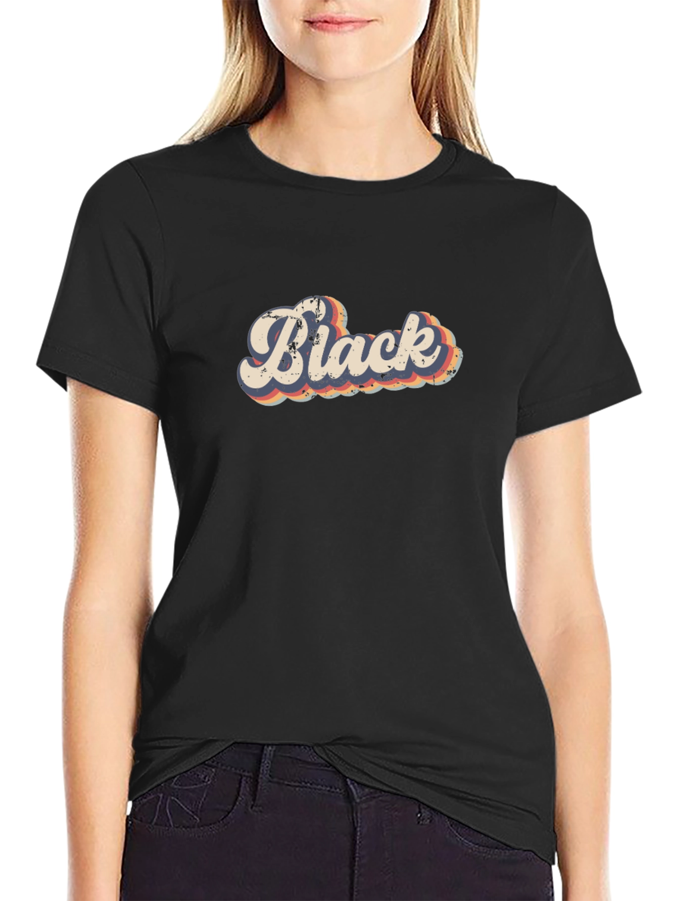 Retro Black T-Shirt - Cool Vintage Style