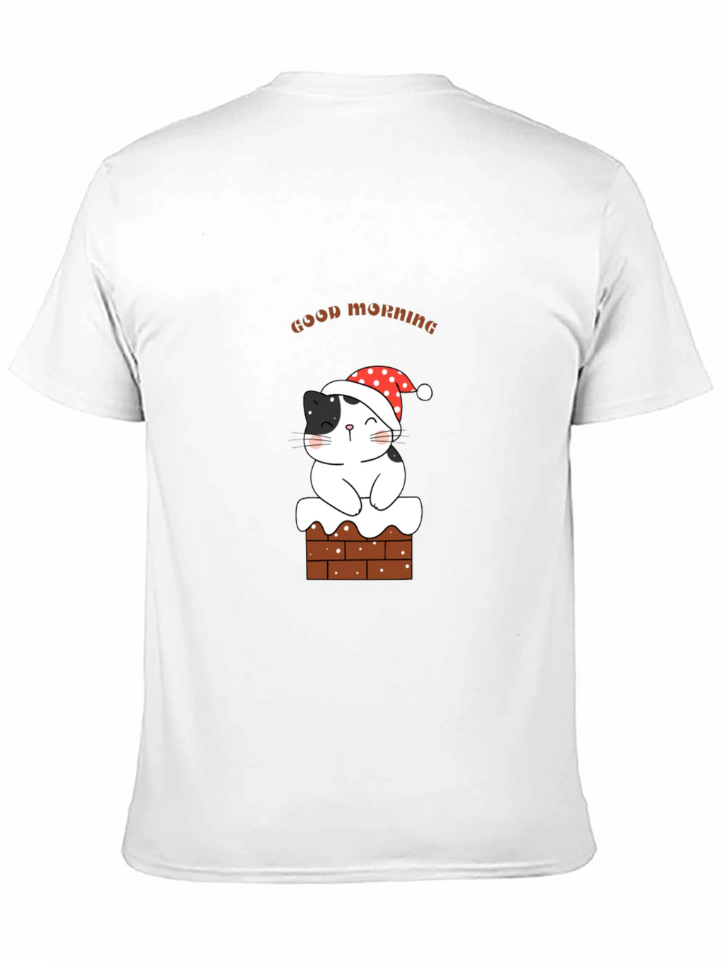 Festive Cat Good Morning Graphic Tee