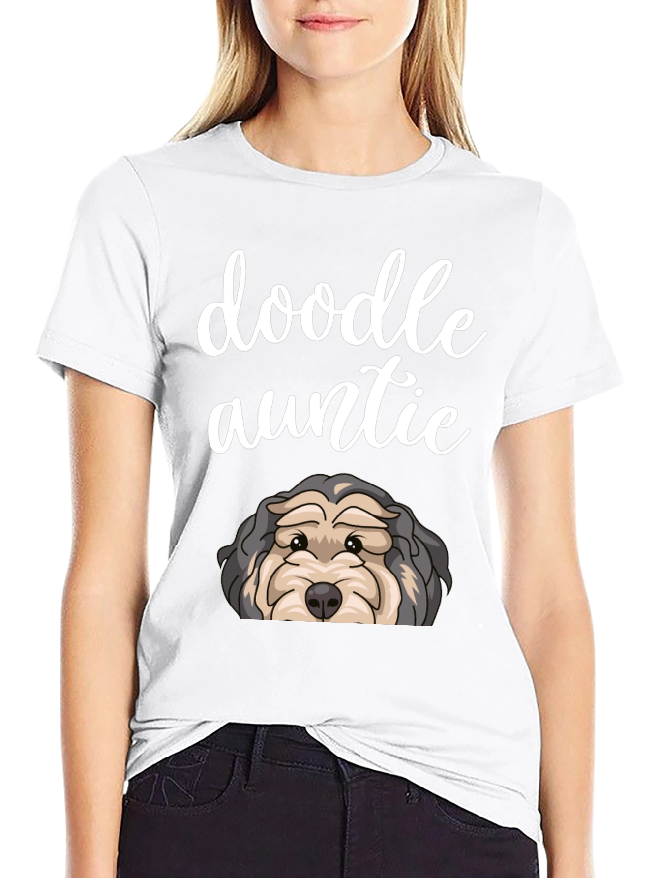 Doodle Auntie T-Shirt - Dog Lover Gift