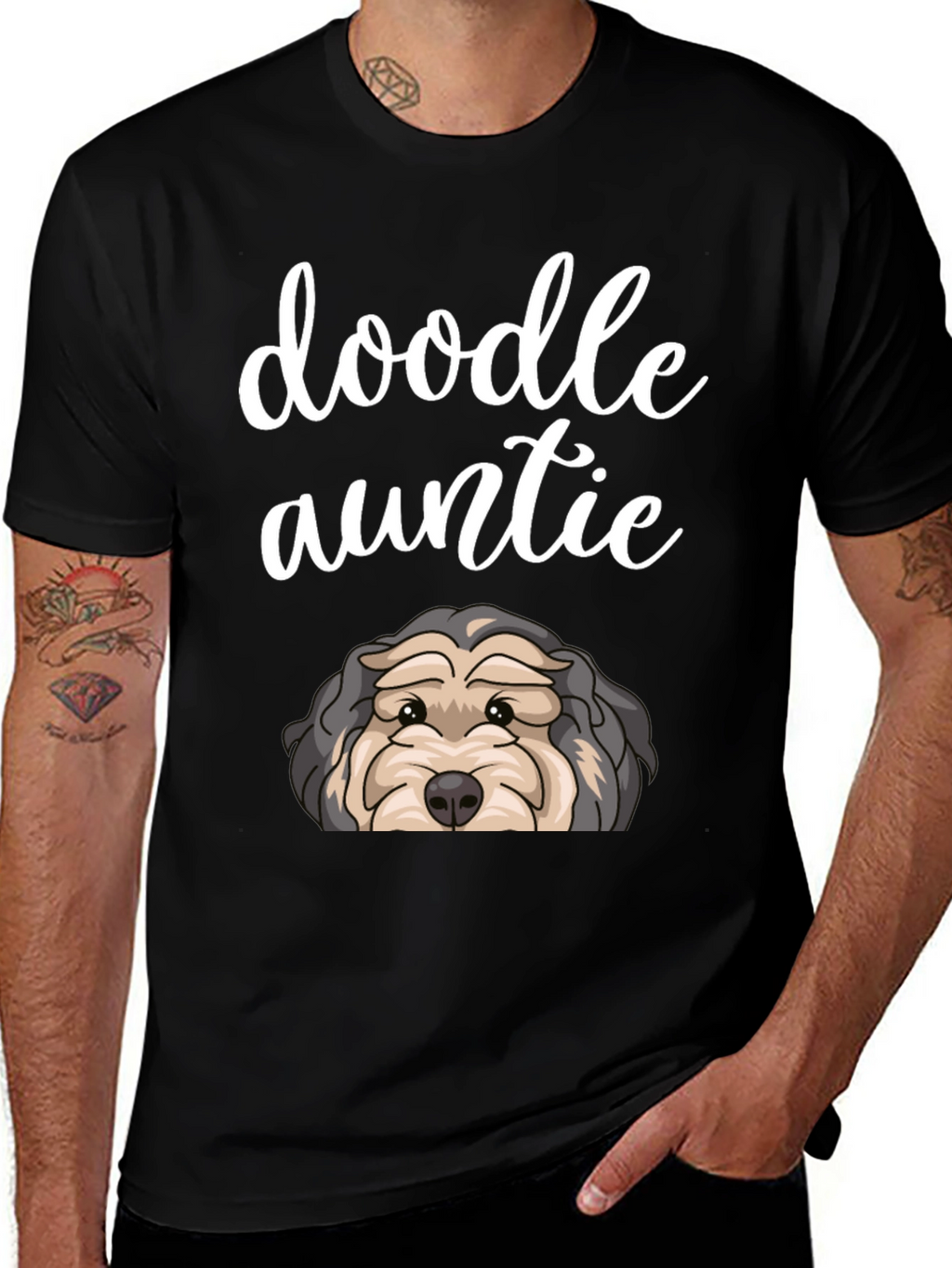 Doodle Auntie T-Shirt - Dog Lover Gift