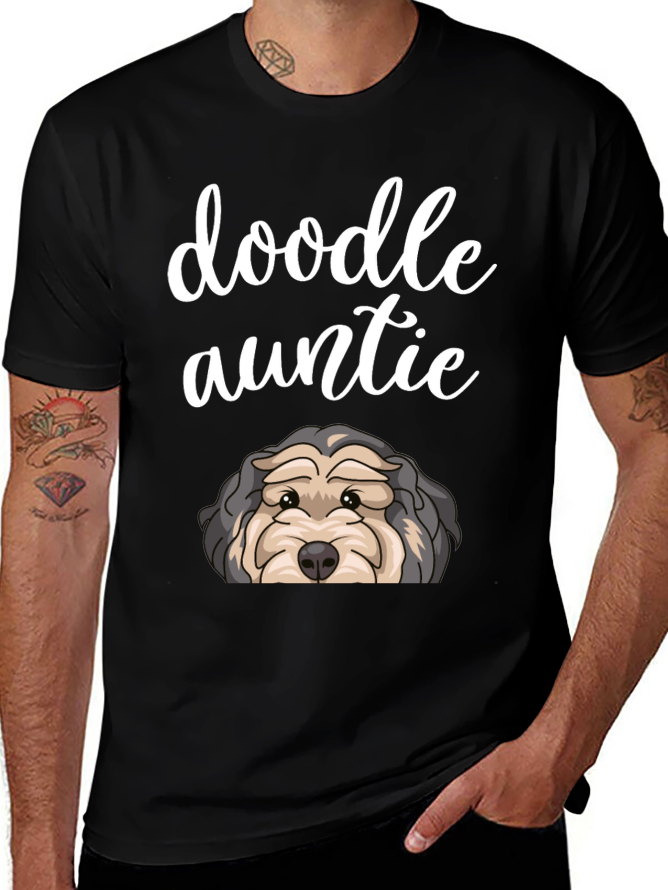 Doodle Auntie T-Shirt - Dog Lover Gift