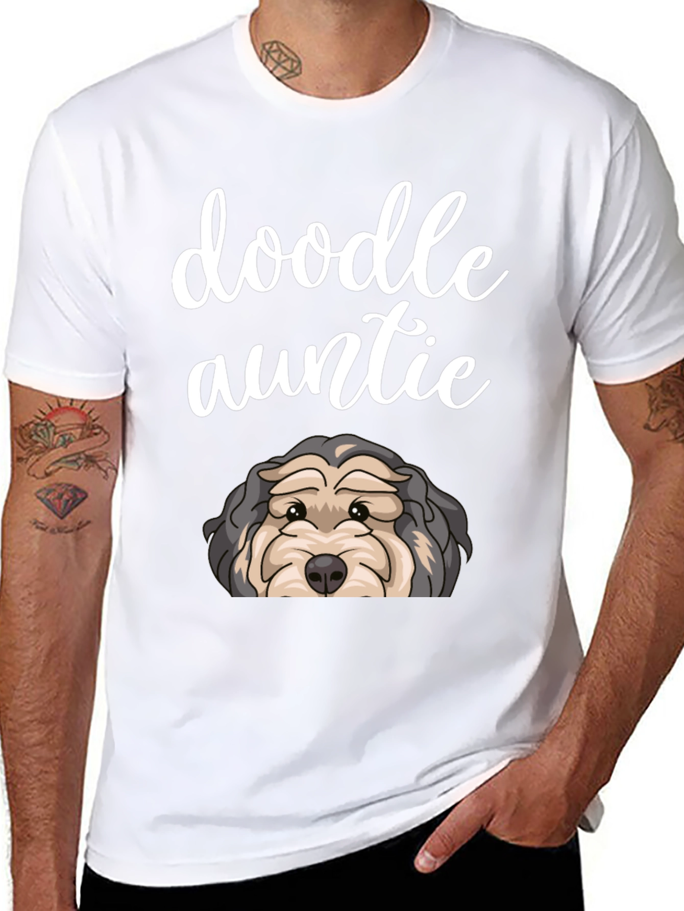 Doodle Auntie T-Shirt - Dog Lover Gift