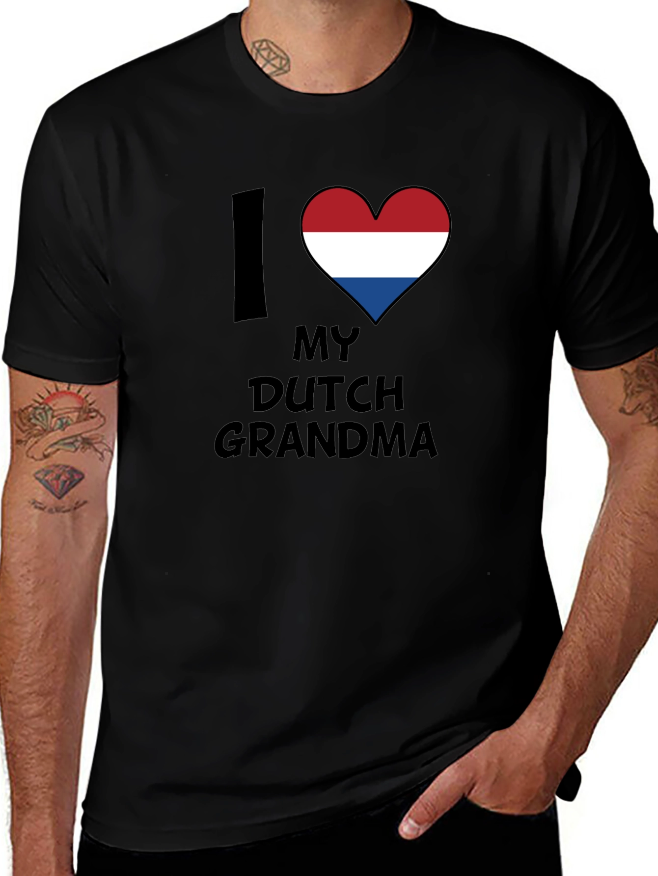 I Love My Dutch Grandma T-Shirt - Novelty Family Tee