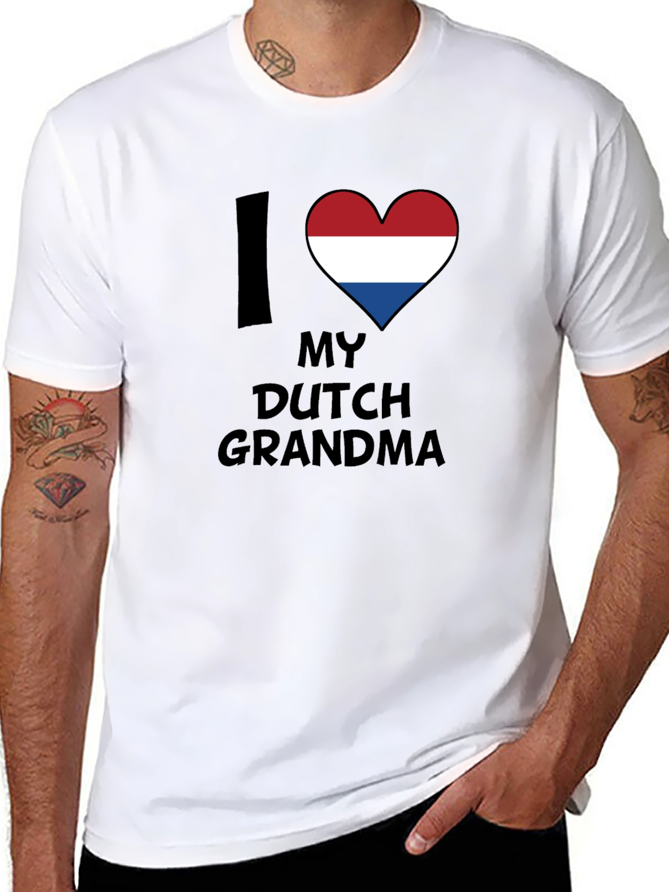 I Love My Dutch Grandma T-Shirt - Novelty Family Tee