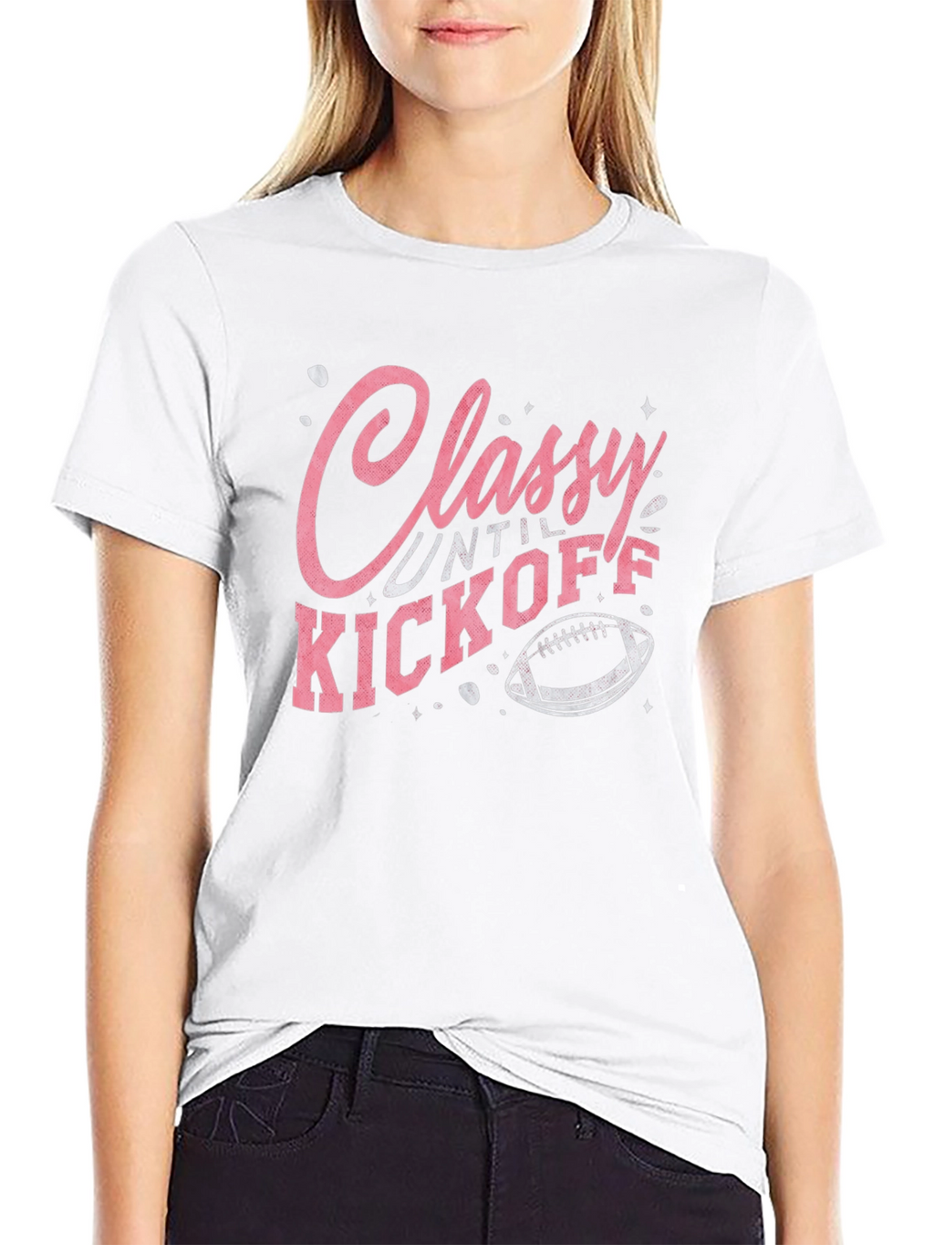 Classy Until Kickoff Graphic T-Shirt
