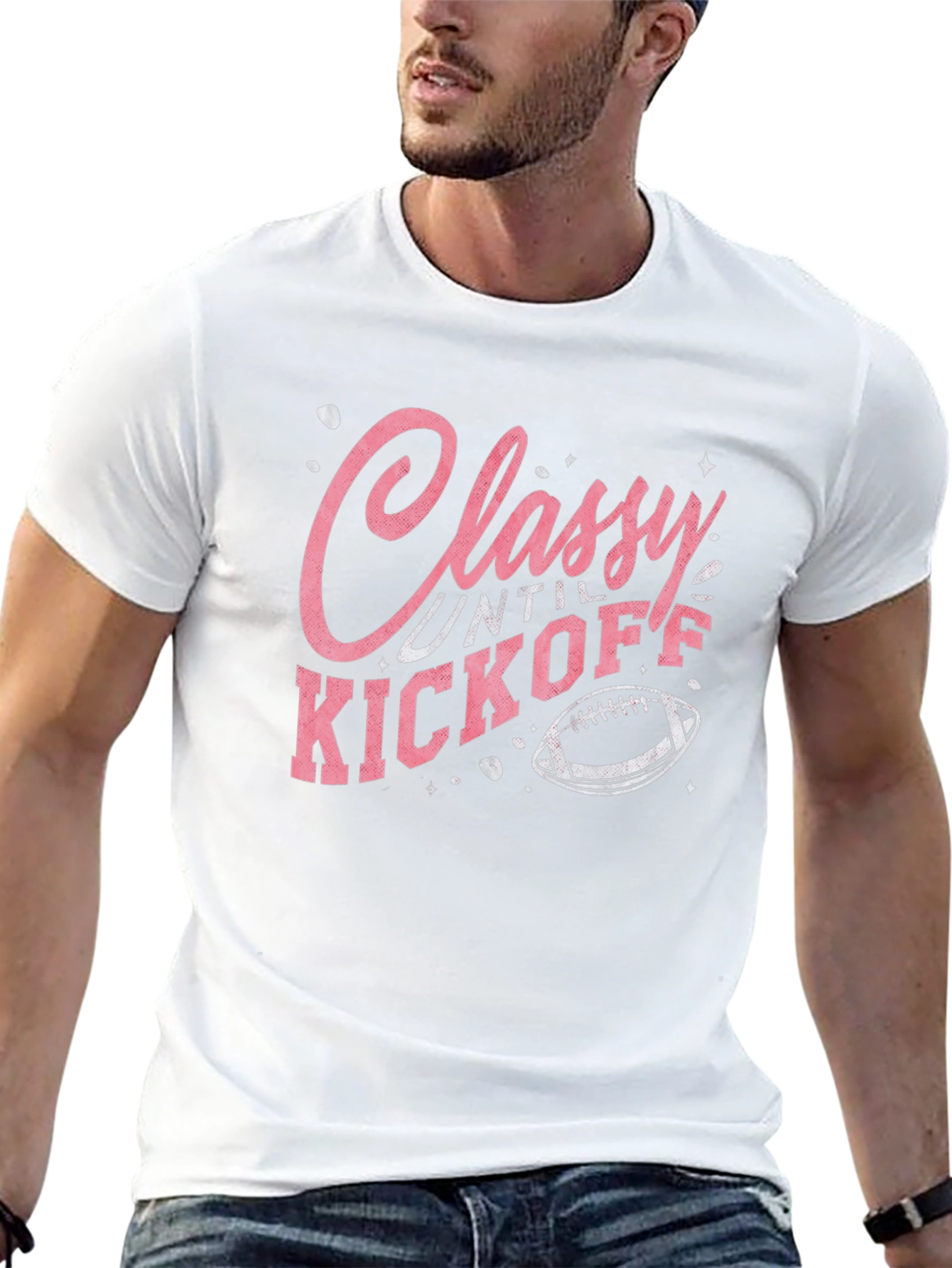 Classy Until Kickoff Graphic T-Shirt