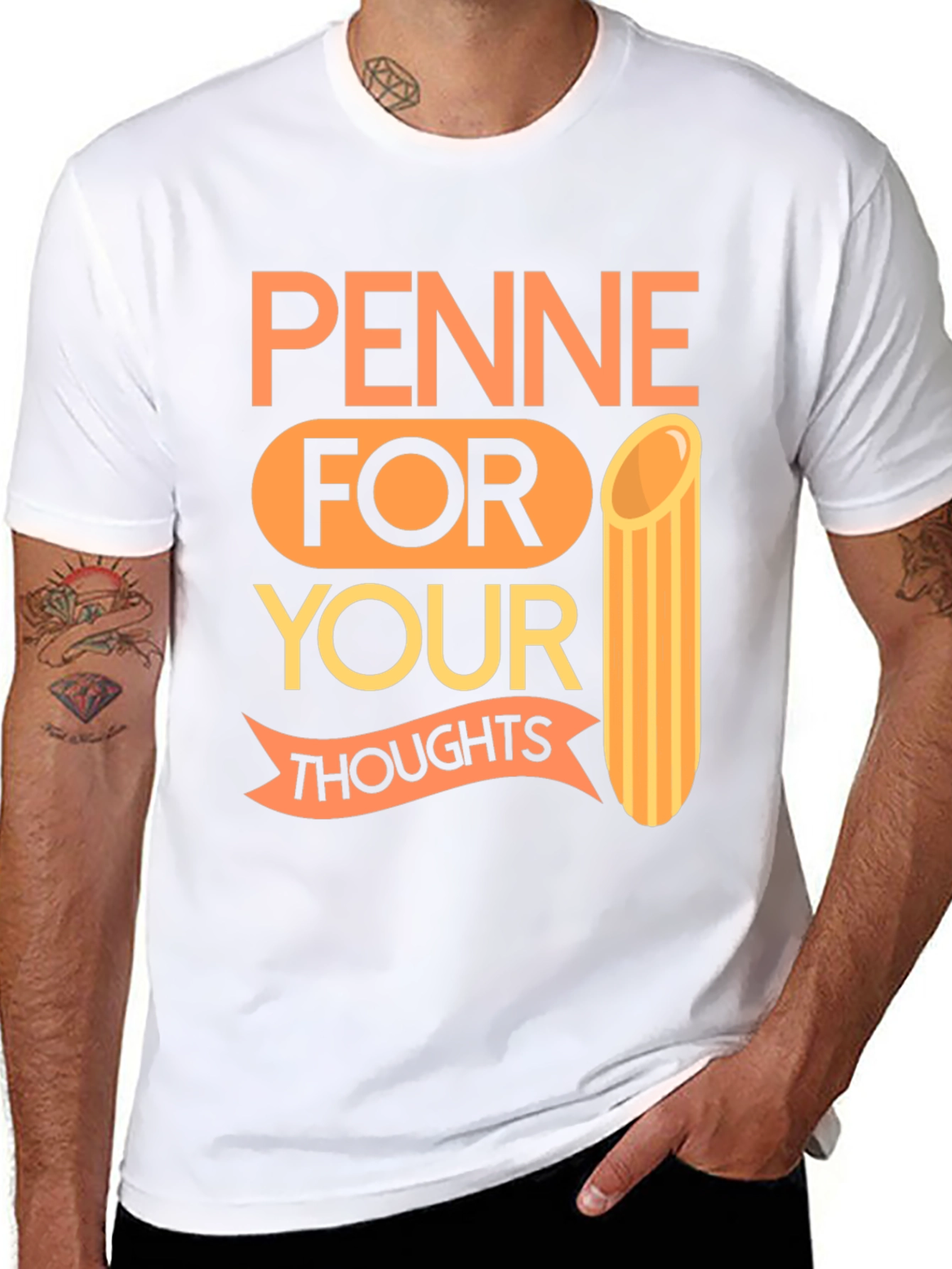 Penne For Your Thoughts Graphic Tee
