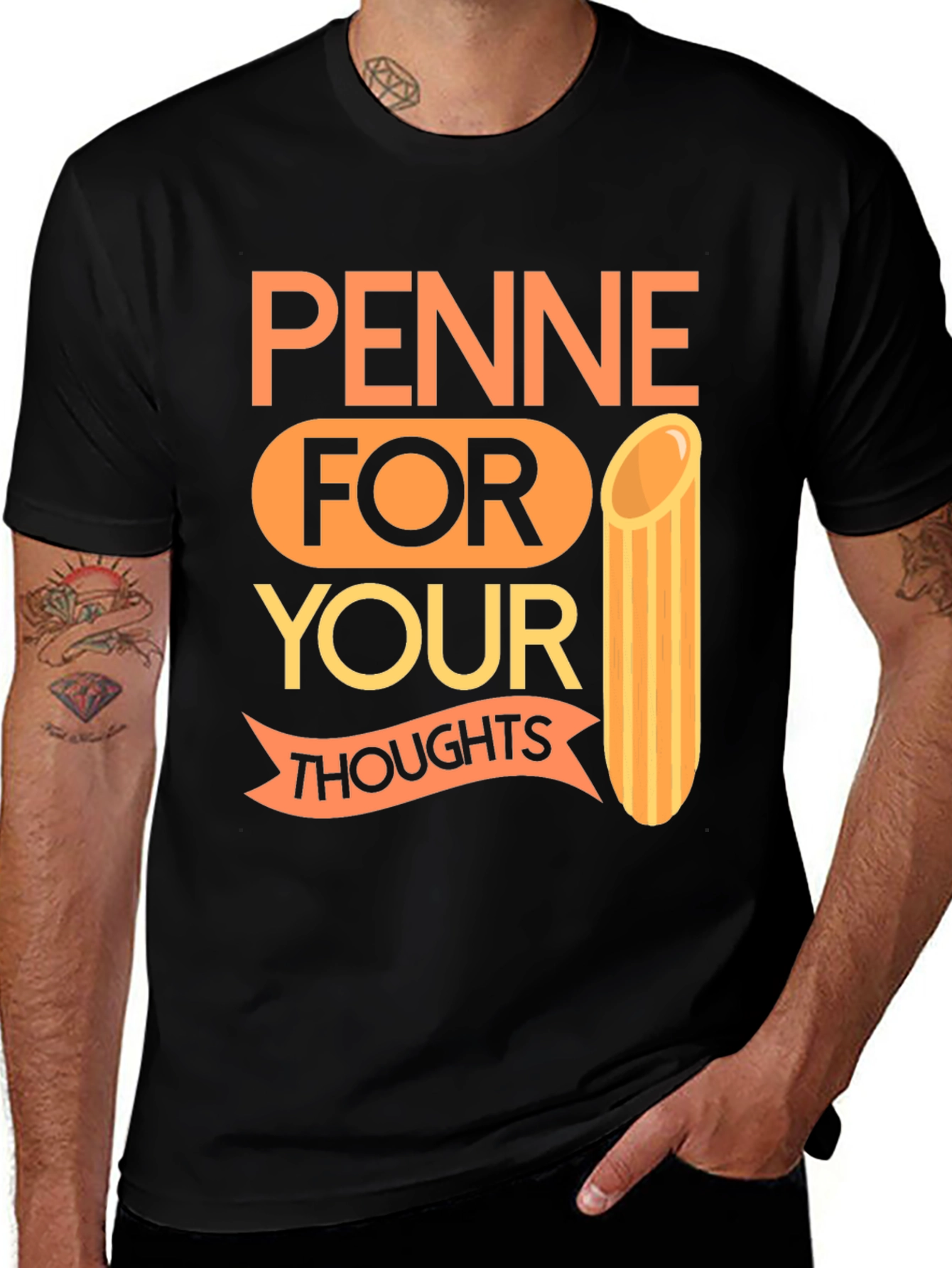 Penne For Your Thoughts Graphic Tee