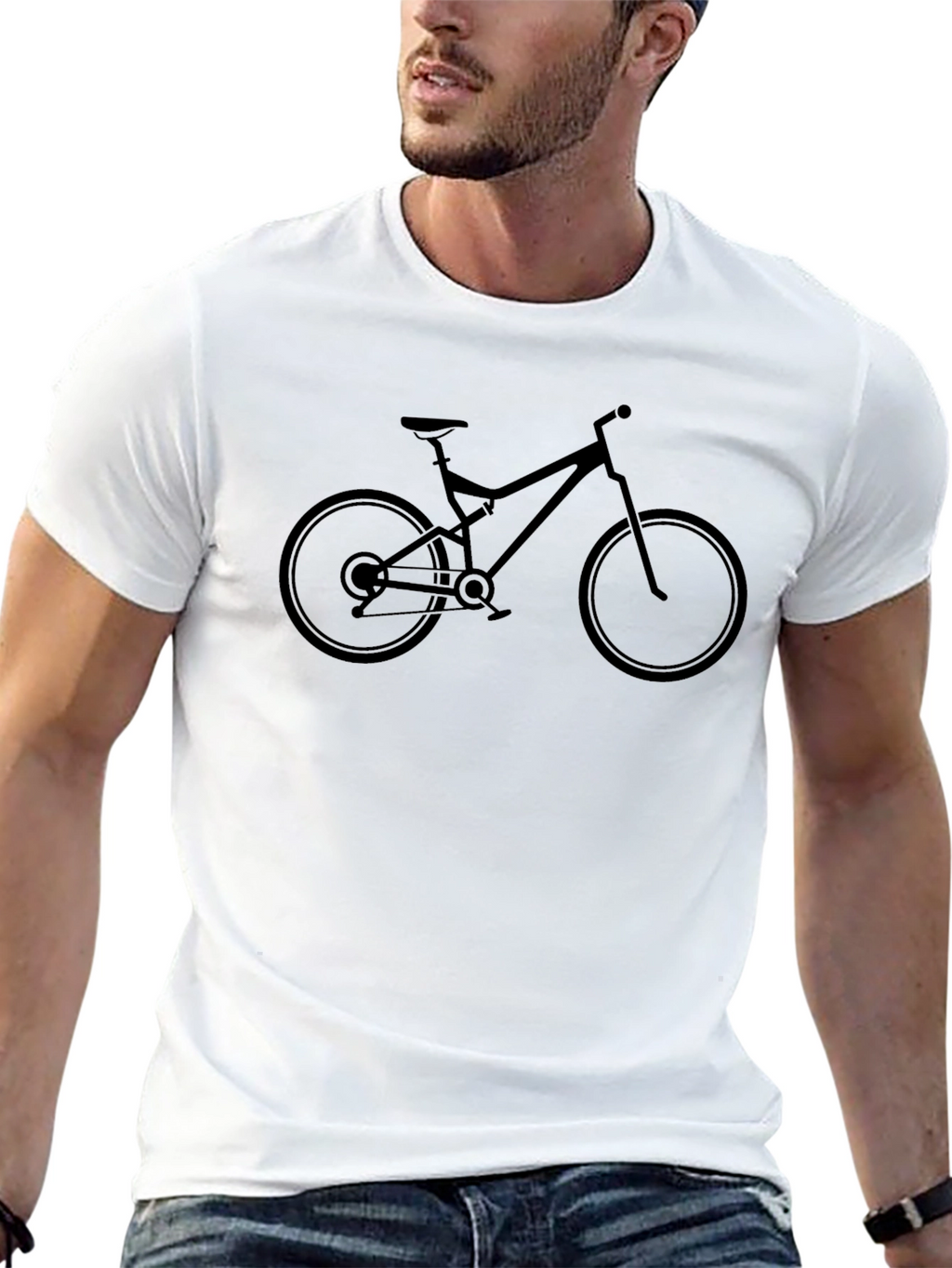 Mountain Bike T-Shirt - Black Graphic Tee