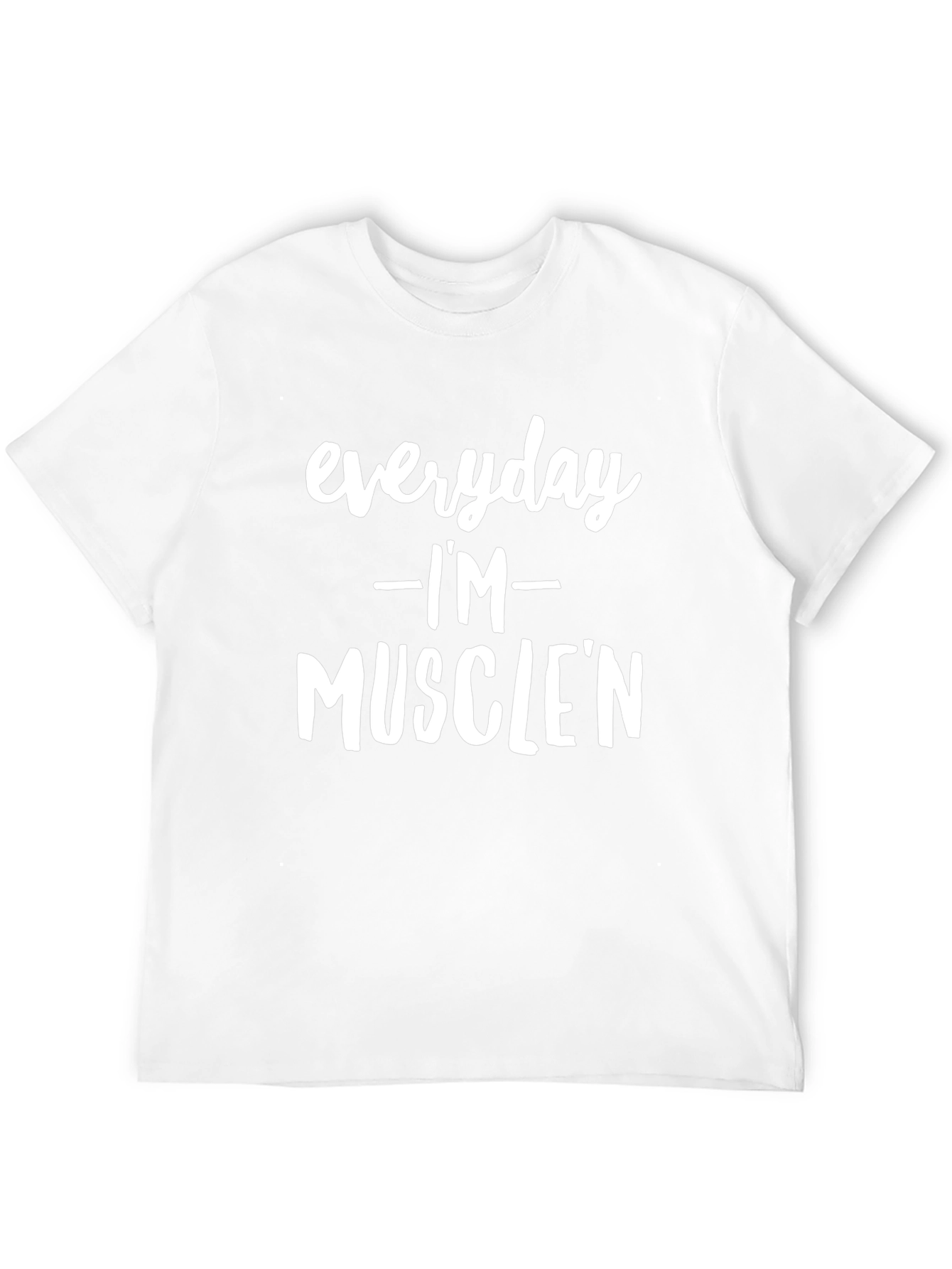 Everyday Im Musclen Black Graphic Tee