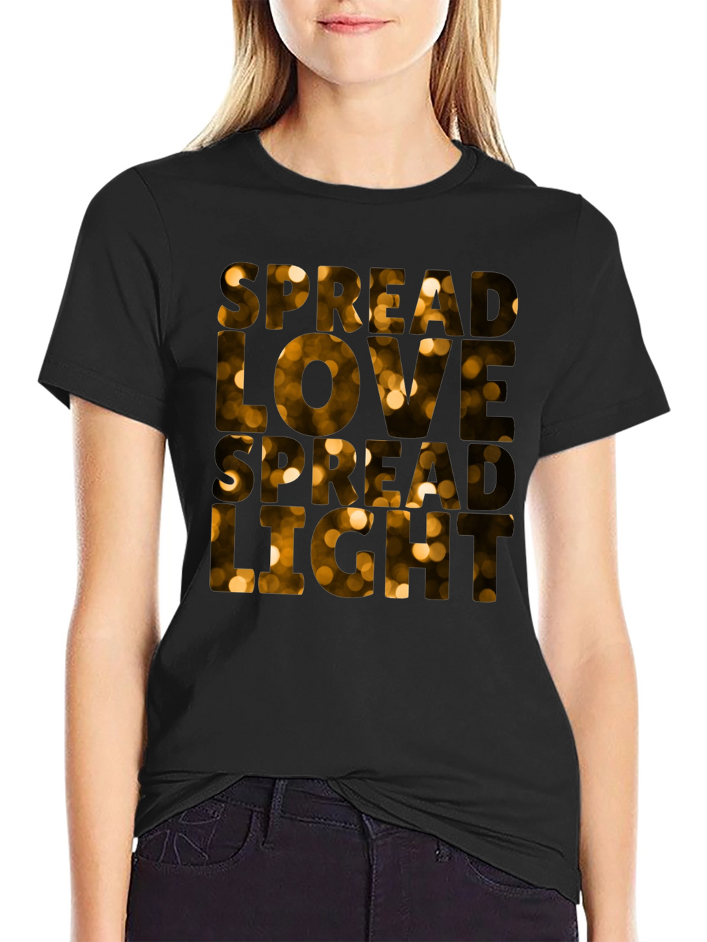 Spread Love Spread Light Black T-Shirt