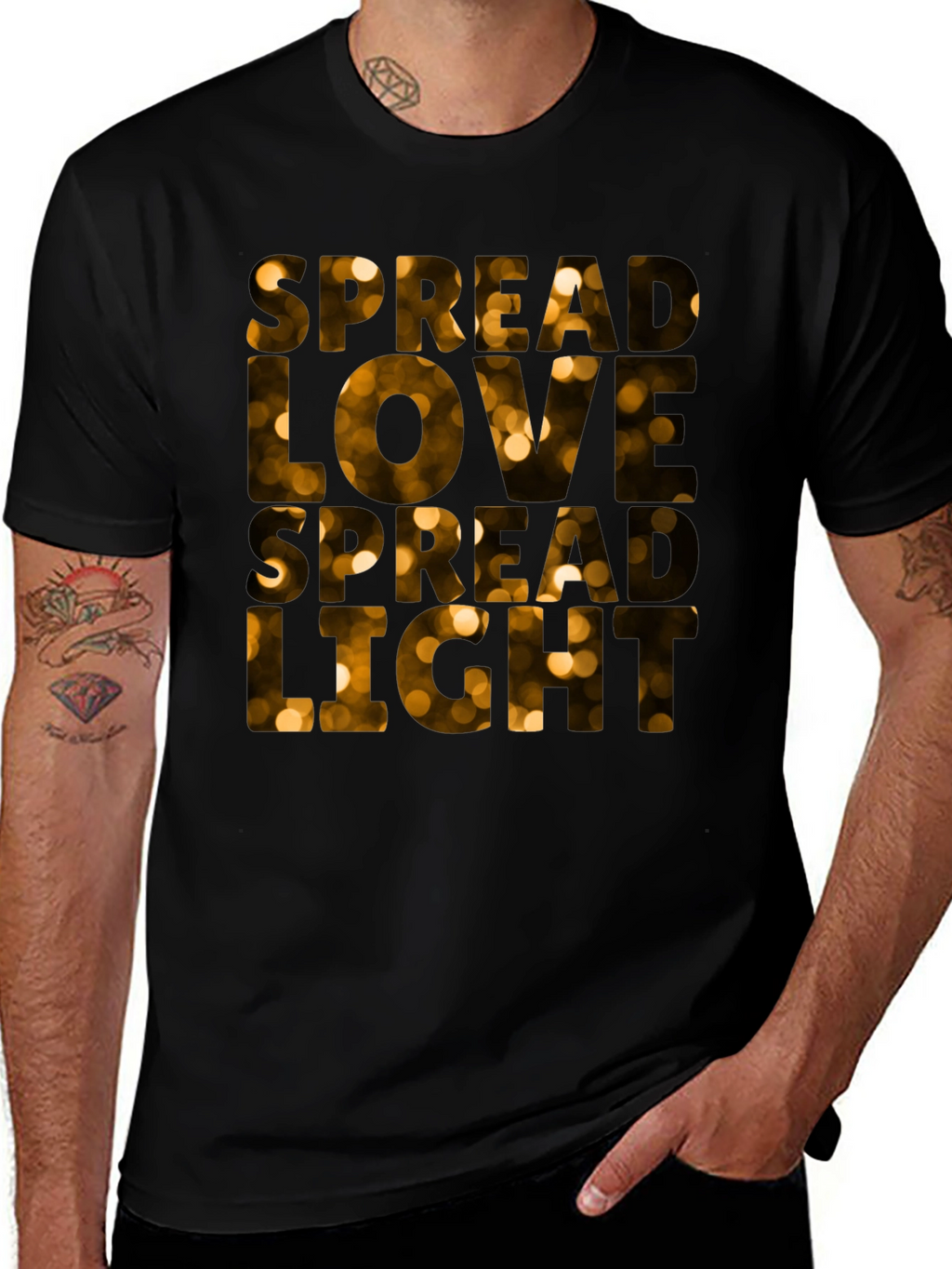 Spread Love Spread Light Black T-Shirt