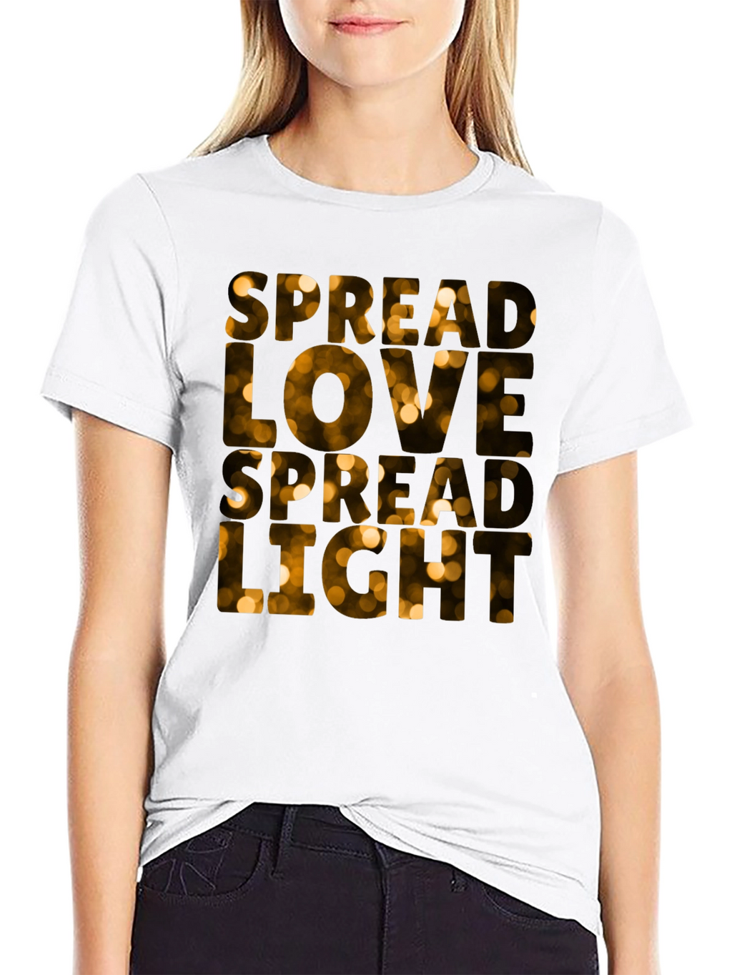Spread Love Spread Light Black T-Shirt