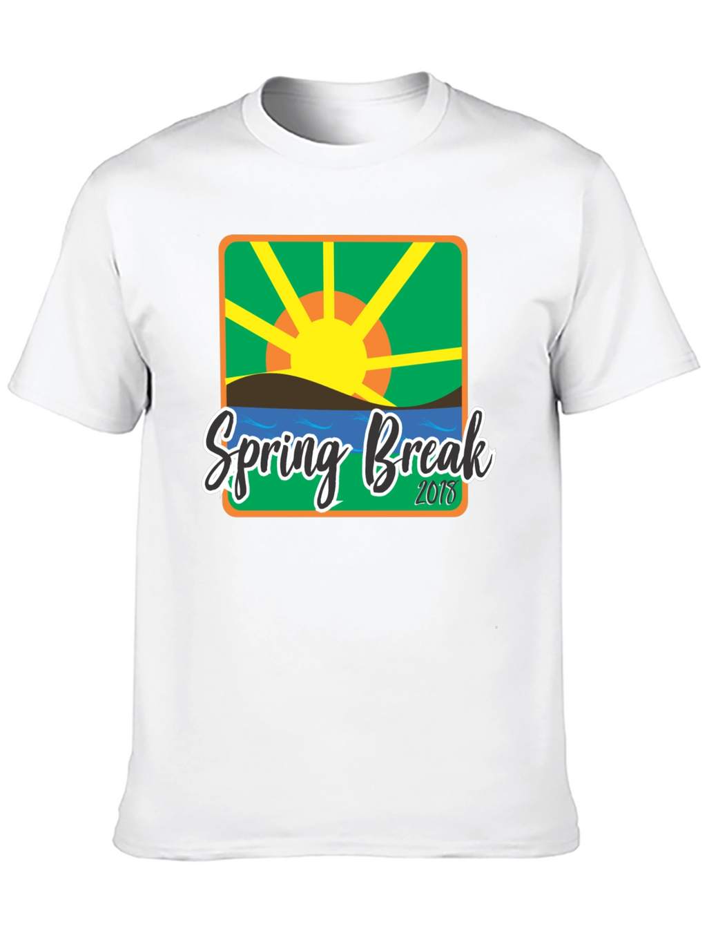 Spring Break 2018 Graphic T-Shirt - Black