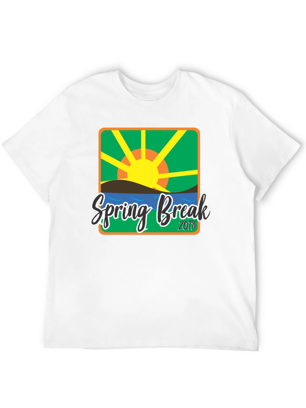 Spring Break 2018 Graphic T-Shirt - Black