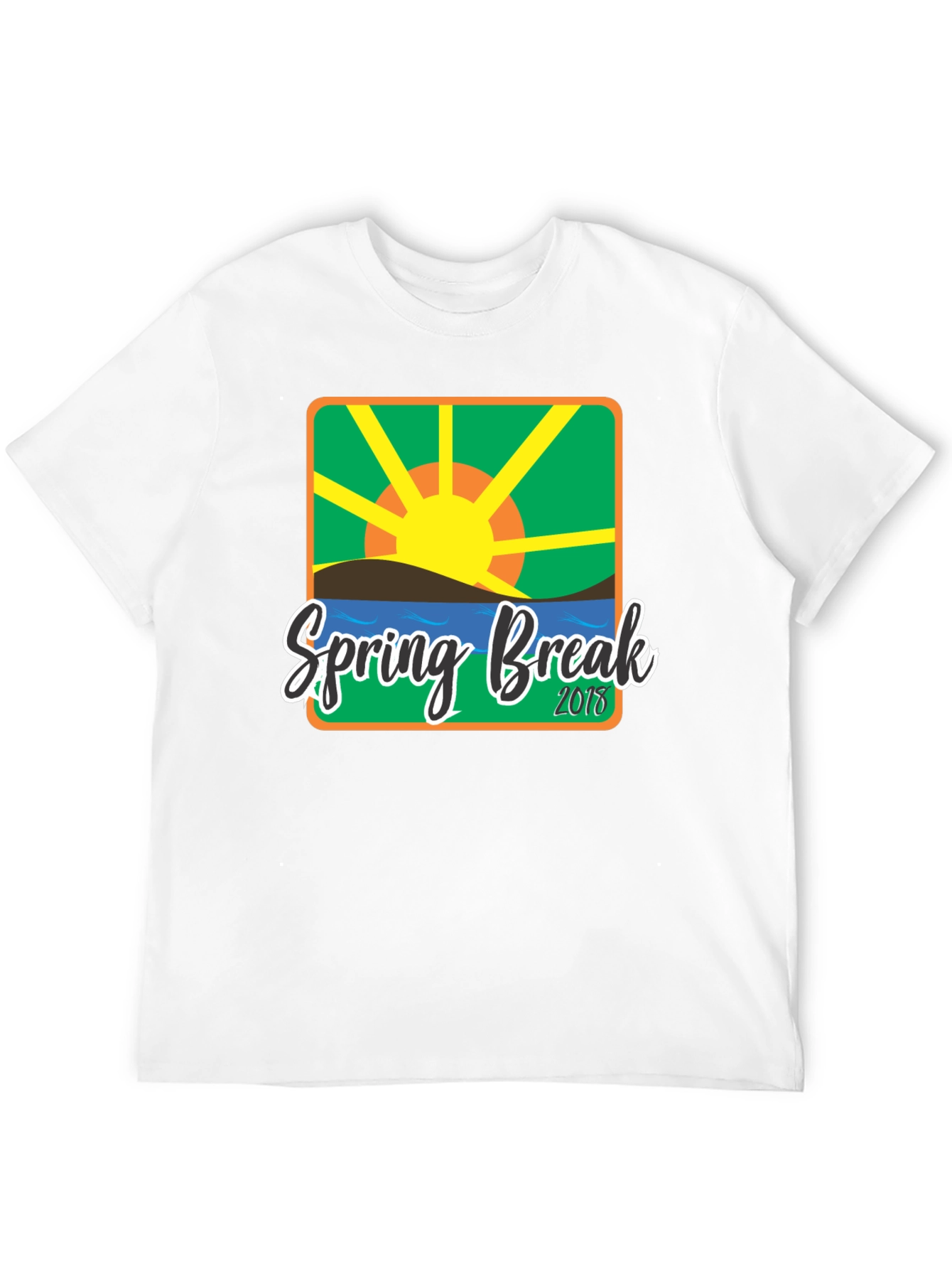 Spring Break 2018 Graphic T-Shirt - Black