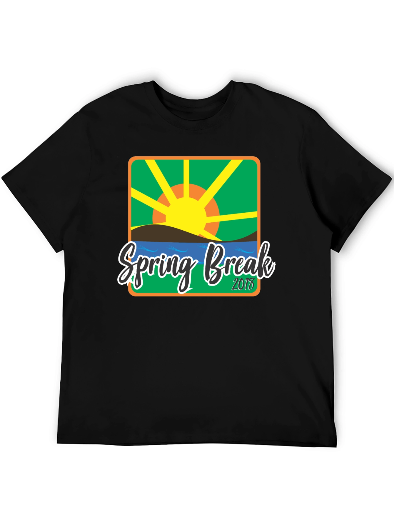 Spring Break 2018 Graphic T-Shirt - Black