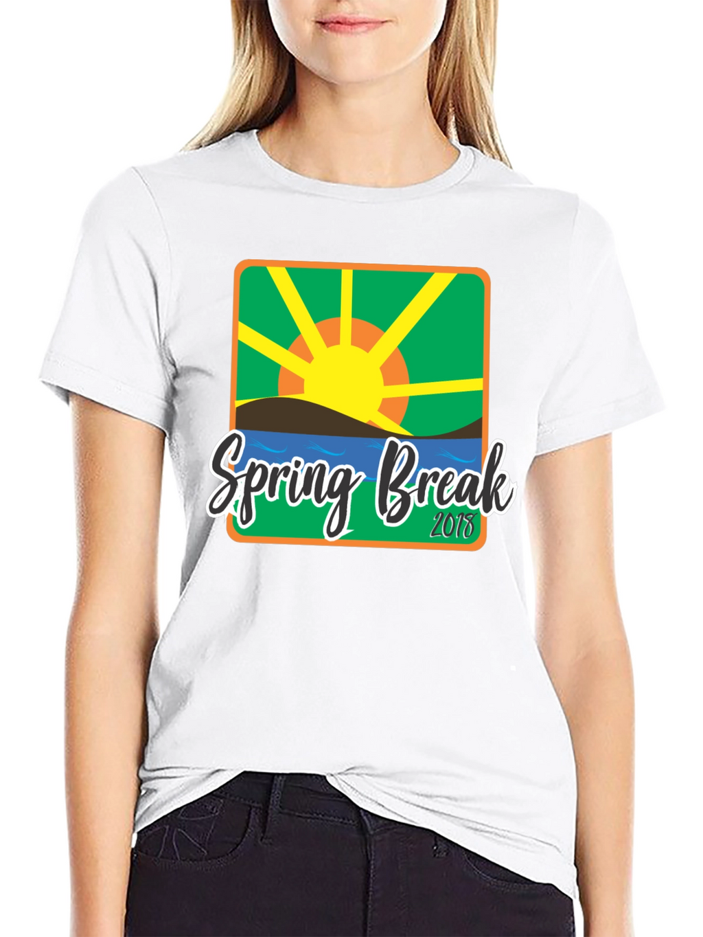 Spring Break 2018 Graphic T-Shirt - Black