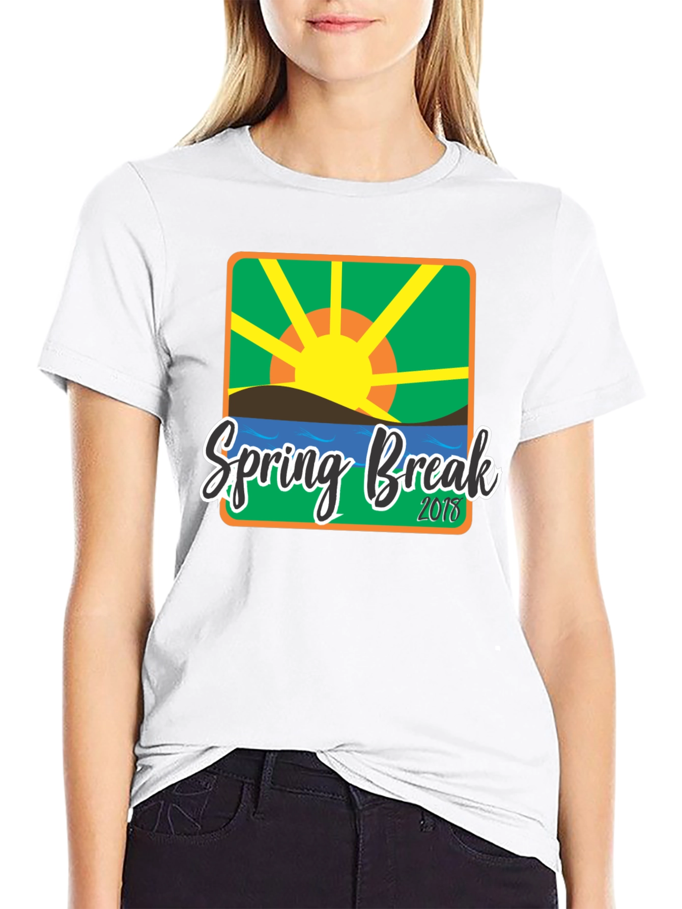 Spring Break 2018 Graphic T-Shirt - Black