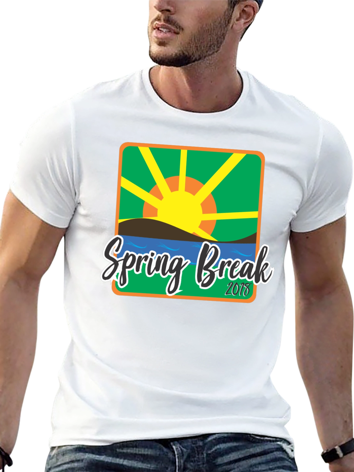 Spring Break 2018 Graphic T-Shirt - Black