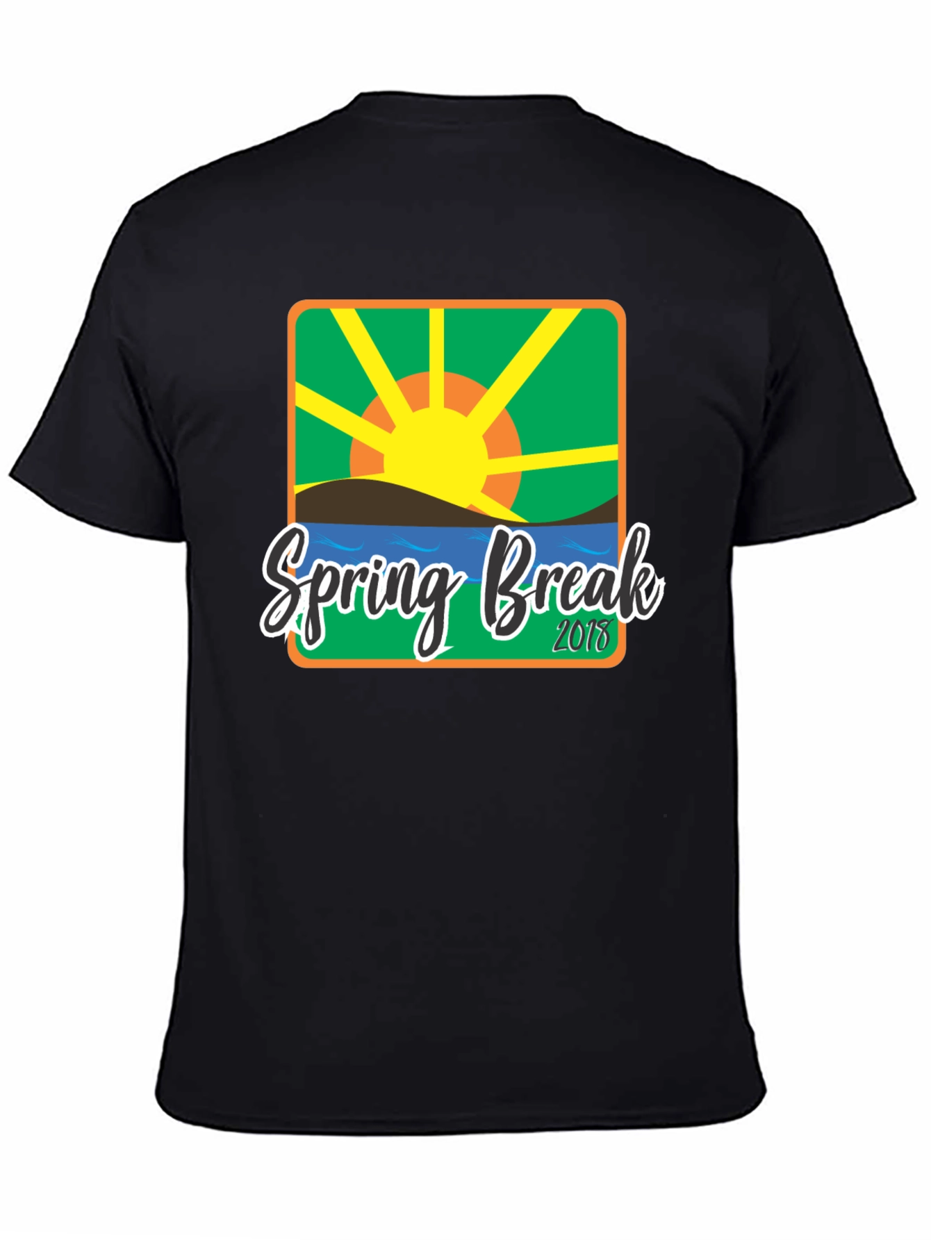 Spring Break 2018 Graphic T-Shirt - Black