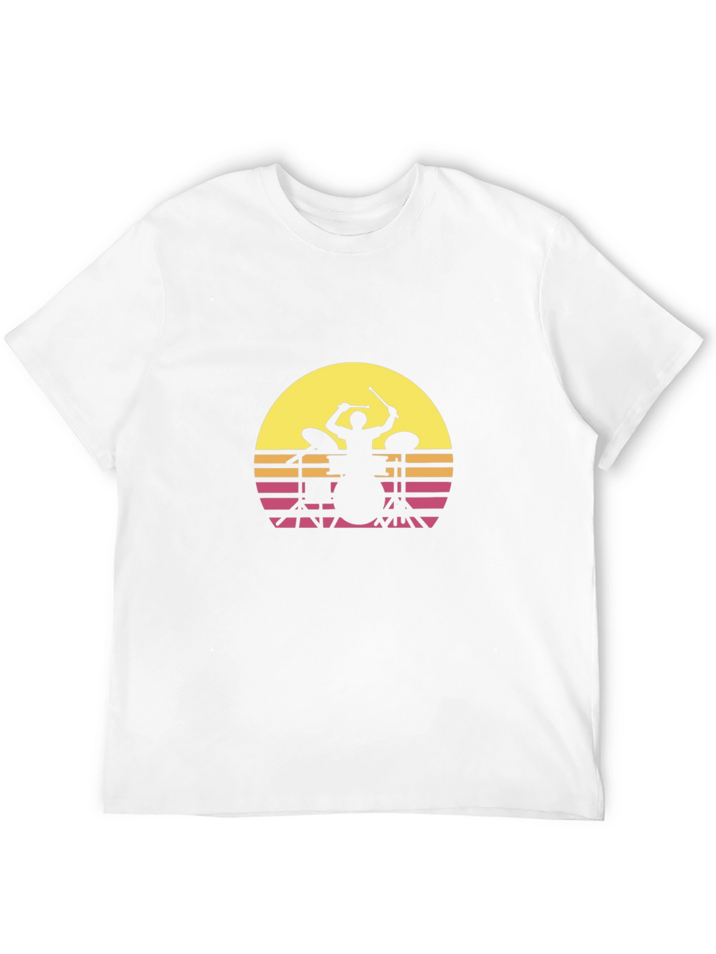 Retro Drummer Silhouette T-Shirt