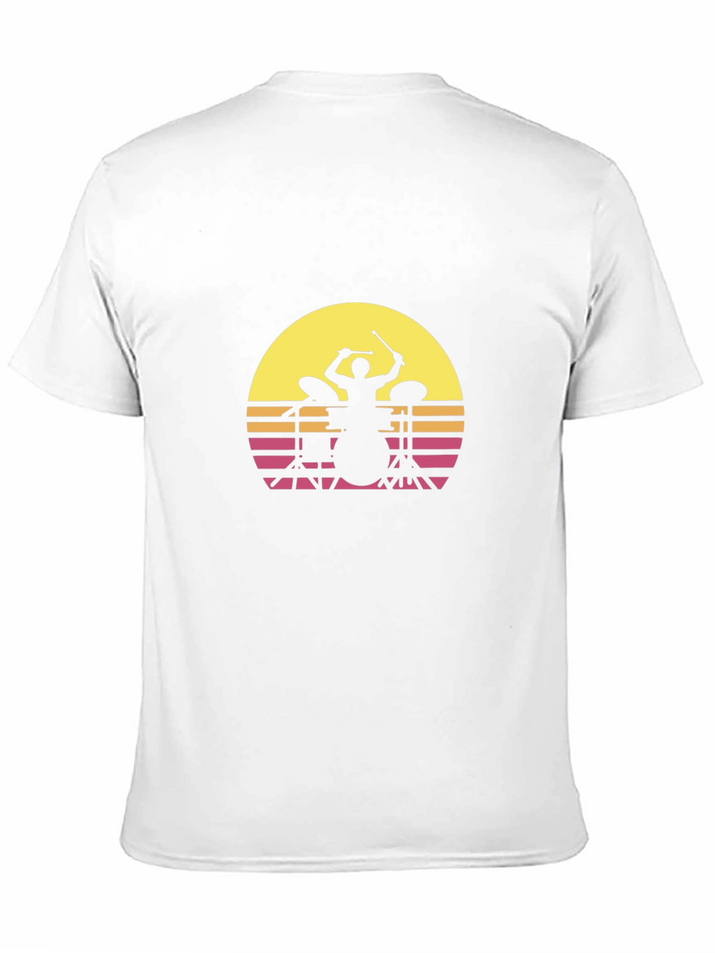 Retro Drummer Silhouette T-Shirt