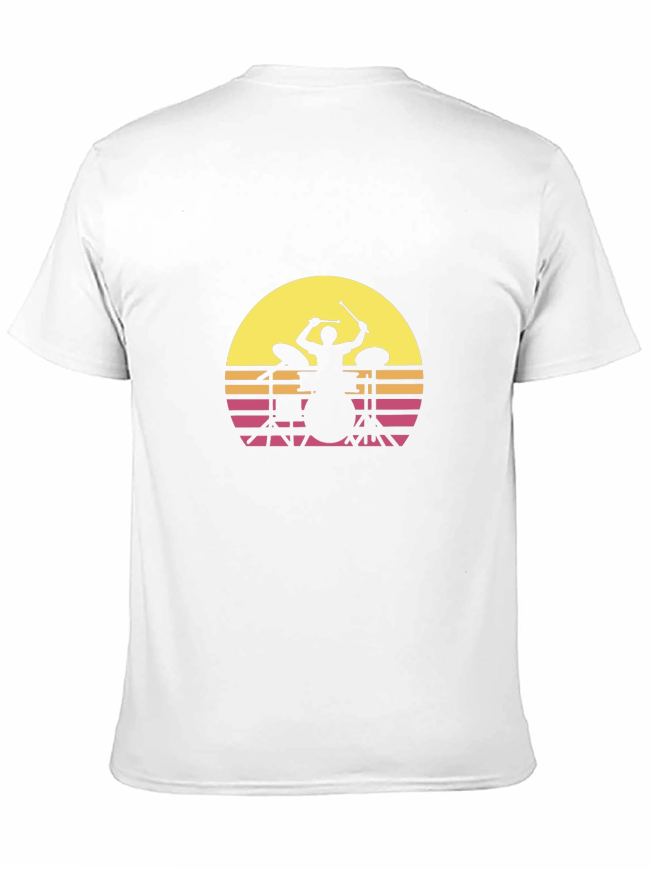 Retro Drummer Silhouette T-Shirt