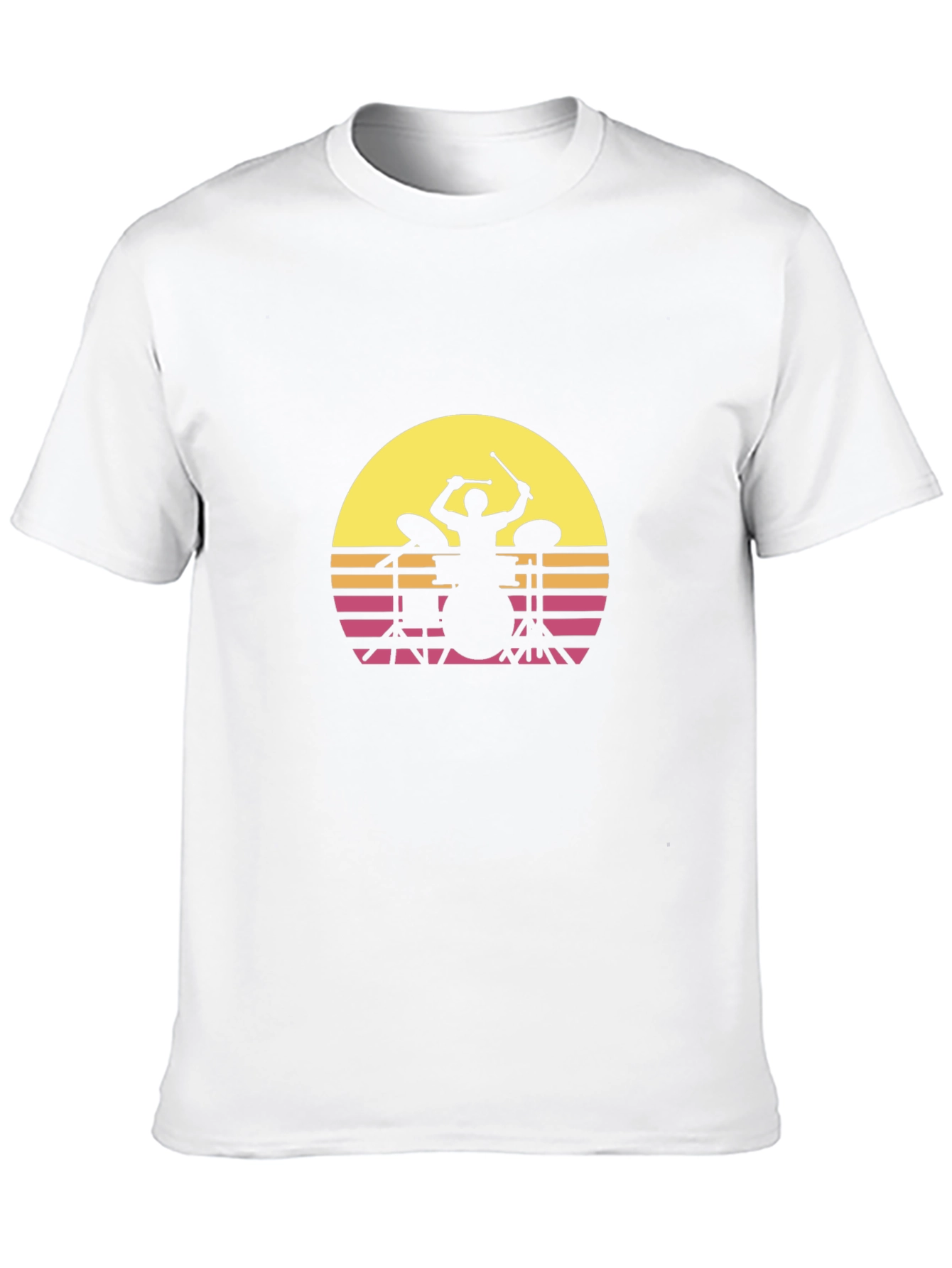 Retro Drummer Silhouette T-Shirt
