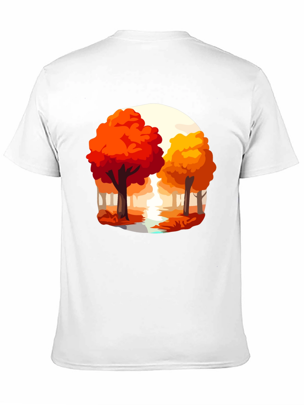 Autumn Trees Graphic Tee - Nature Inspired Shirt