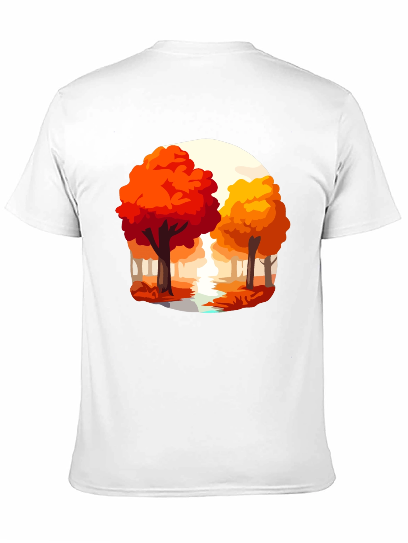 Autumn Trees Graphic Tee - Nature Inspired Shirt