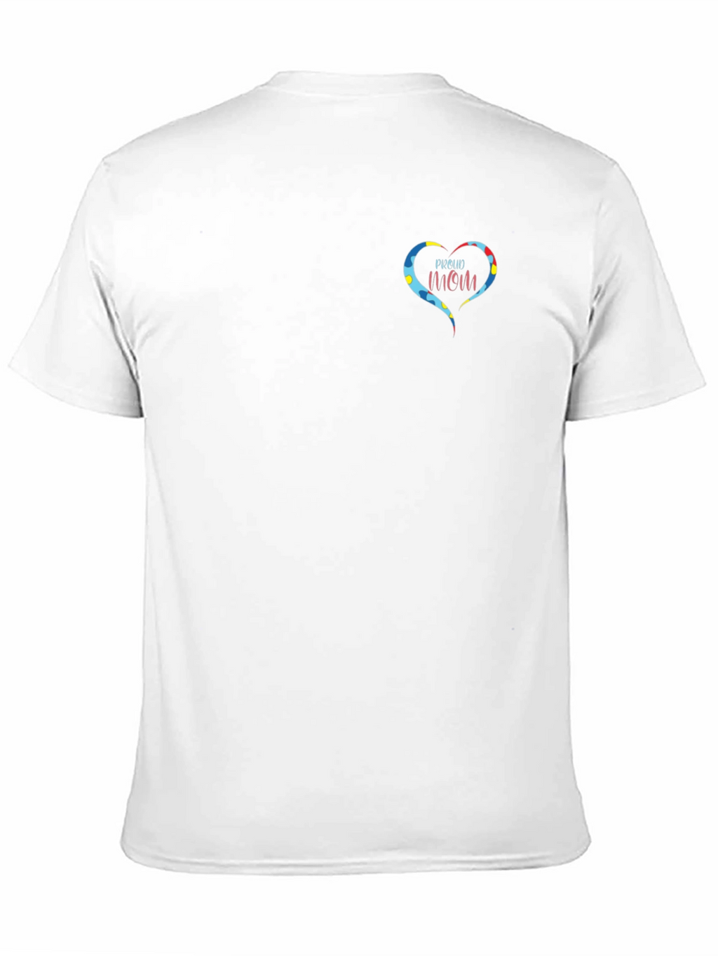Proud Autism Mom Heart T-Shirt